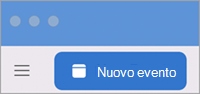 Nuovo evento in Outlook Mac