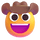 Emoji faccino di Teams con cappello da cowboy