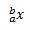 Immagine che mostra un'equazione predefinita con elementi pedici e pedici sul lato sinistro.