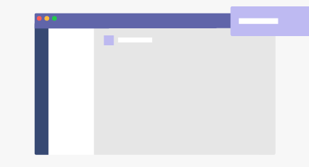 Immagine che mostra il punto in cui viene visualizzata la notifica del banner di Teams in Mac OS
