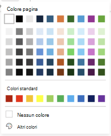 Selezione colori per colore pagina