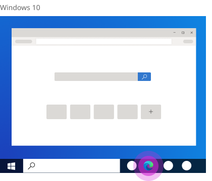 Microsoft Edge home page.