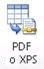 Icona del pulsante PDF o XPS