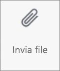 Pulsante Invia file in OneDrive per Android