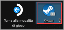 Ricerca dell'icona del client Steam Desktop.