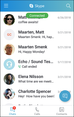Schermata chat di Android 4.0.3 - 5.1
