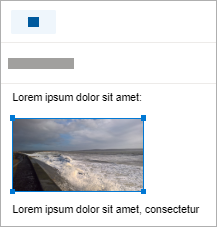 Outlook.com 画像が挿入された新しいメールを作成する