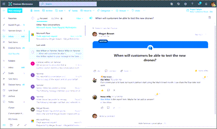 Outlook メッセージの Yammer