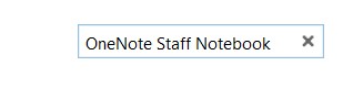 [OneNote Staff Notebook] を選択します。