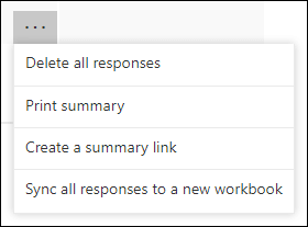 Microsoft Forms에서 응답 옵션 인쇄