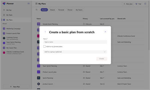 Planner 스크린샷을 사용하여 팀 계획 관리 two.png