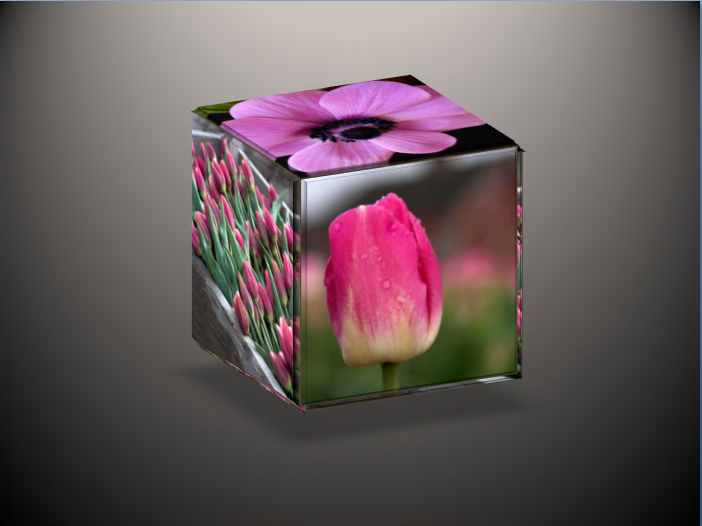 3-D cube template