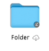 "OneDrive", skirta "Mac" pagal pareikalavimą būsenos piktograma