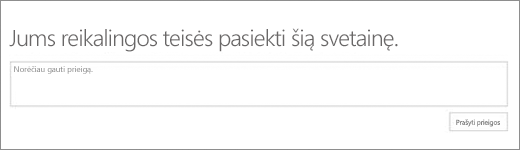 SPO Access denied dialog box.