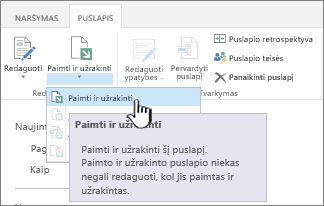 Wiki paimti ir atrakinti puslapį