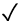 Varnelė, Segoe UI Symbol šriftas, simbolio kodas 2713 hex.