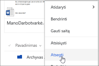 Upnpin menu item on file context menu highlighted