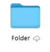"OneDrive", skirta "Mac" pagal pareikalavimą būsenos piktograma