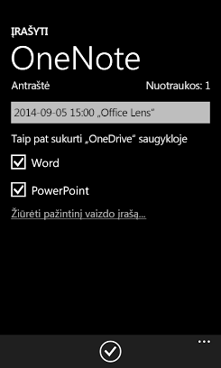 Paveikslėlių siuntimas į „Word“ ir „PowerPoint“ programoje „OneDrive“