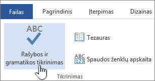 Rašybos tikrinimas neveikia programoje word for mac