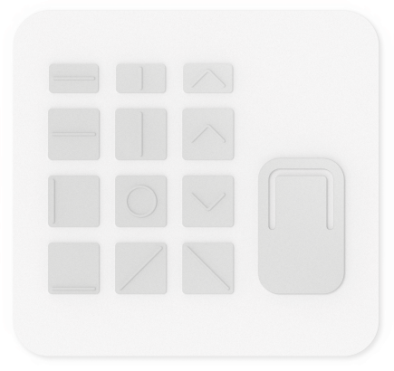 Kortelė su "Surface" prisitaikančios rinkinio klavišų raktų atminties kortelėmis.