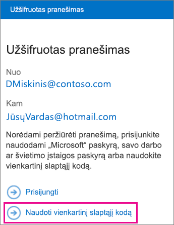 OME peržiūros programa – slaptojo pranešimo pranešimas