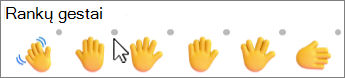"Emoji" su pilku tašku, kad pakeistumėte odos toną.
