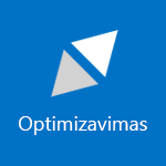 Plytelės, kurioje rodomas žodis „Optimizuoti“, ekrano kopija