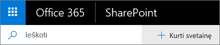 „SharePoint“ „Office 365“ ieška