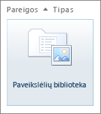 Paveikslėlių bibliotekos plytelė