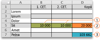 Example Solver evaluation