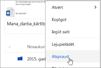 Upnpin menu item on file context menu highlighted