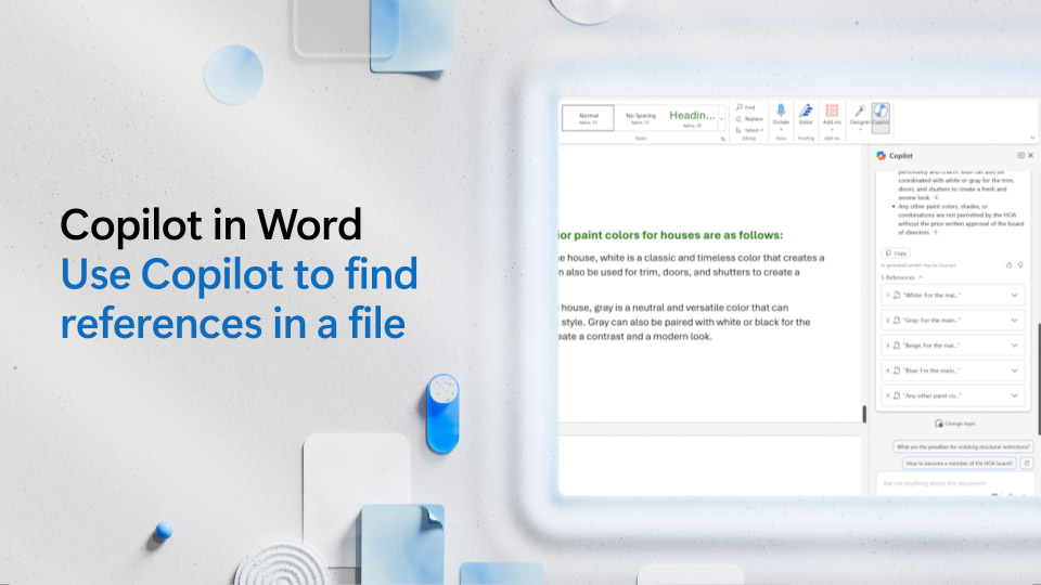 Video: izmantojiet Copilot, lai atrastu atsauces Word failā
