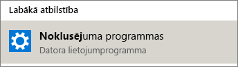 Noklusējuma programmas operētājsistēmā Windows