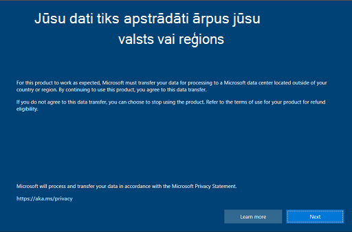Windows 10 datu pārsūtīšana