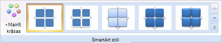 SmartArt toolbar - matrix