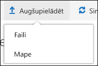 Office 365 Failu vai mapes augšupielāde dokumentu bibliotēkā