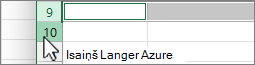 Excel Select Row from Number