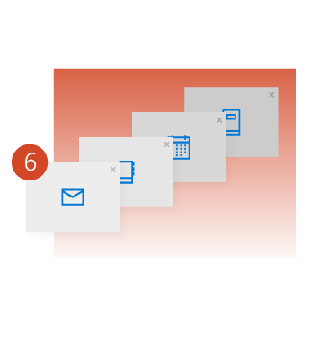 Izveidojiet vairākas mapes, lai saglabātu e-pasta ziņojumus.