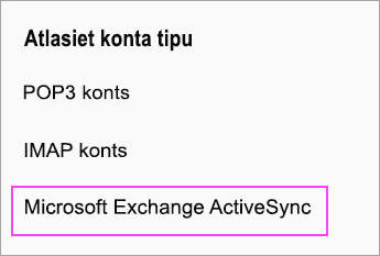 Atlasiet Microsoft Exchange ActiveSync