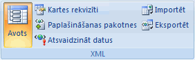 XML grupa lentē