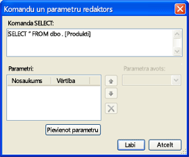 Command Parameter Editor dialog box