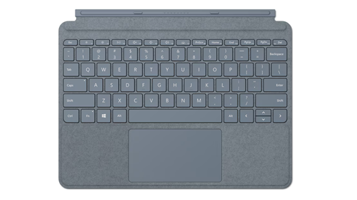 Surface Go Type Cover ledus zilā krāsā.