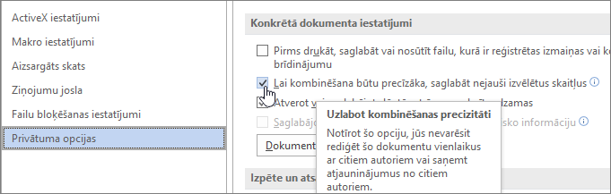 Iestatījums nejauši izvēlētu skaitļu glabāšanai