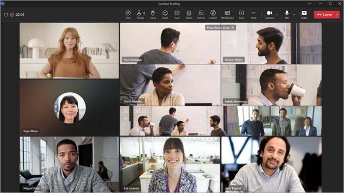 Screenshot showing capabilities of Intelliframe smart video feed with individuals identified and framed.