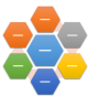 Hexagon Radial SmartArt graphic layout