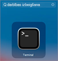 MacOS termināļa ikona