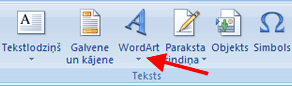 Toolbar - WordArt