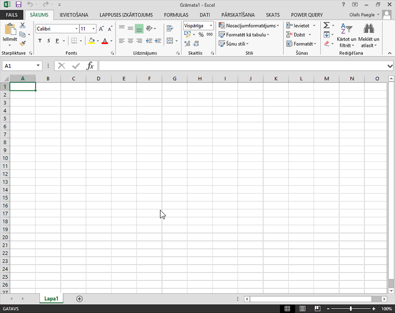 Kā skatīt vaicājumu redaktoru programmā Excel