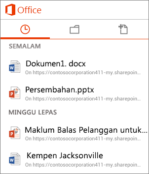 Memasang dan menyediakan Office Mobile pada telefon 